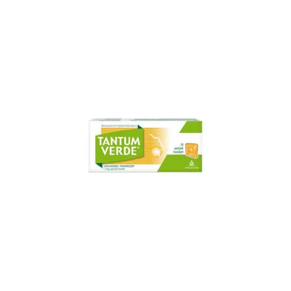 Tantum Verde smak miodowo-pomarańczowy, pastylki do ssania, 20 sztuk