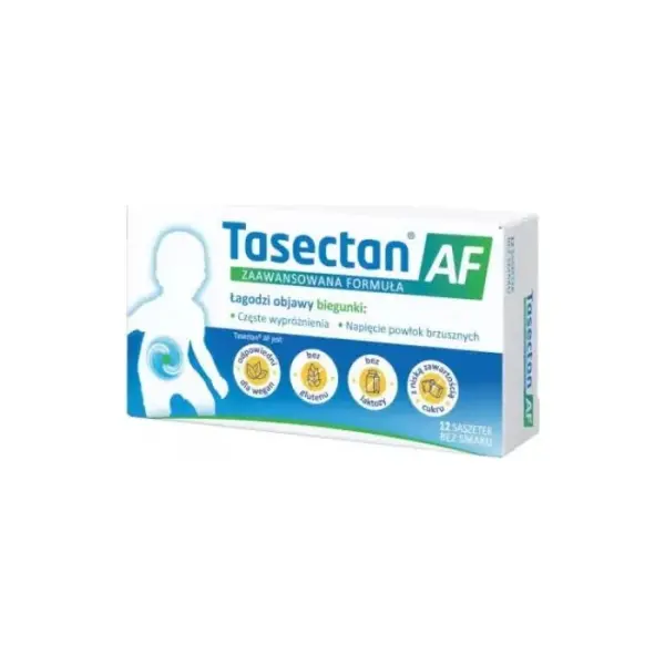 TASECTAN AF, biegunka u dzieci, 12 saszetek