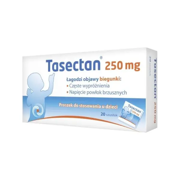 TASECTAN proszek do stosowania u dzieci na biegunkę, 20 saszetek