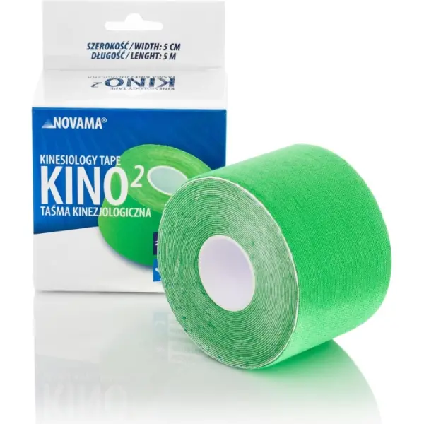 Taśma kinezjologiczna NOVAMA KINO2 5cmx5 zielona