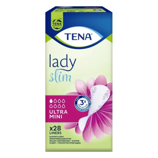 TENA Lady Slim Ultra Mini wkłady anatomiczne, 28 sztuk