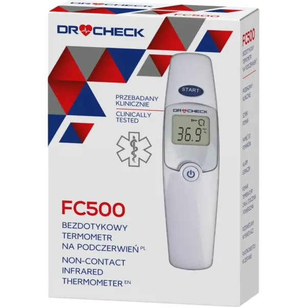 Termometr Dr CHECK FC500 bezkontakt.na podczerwień