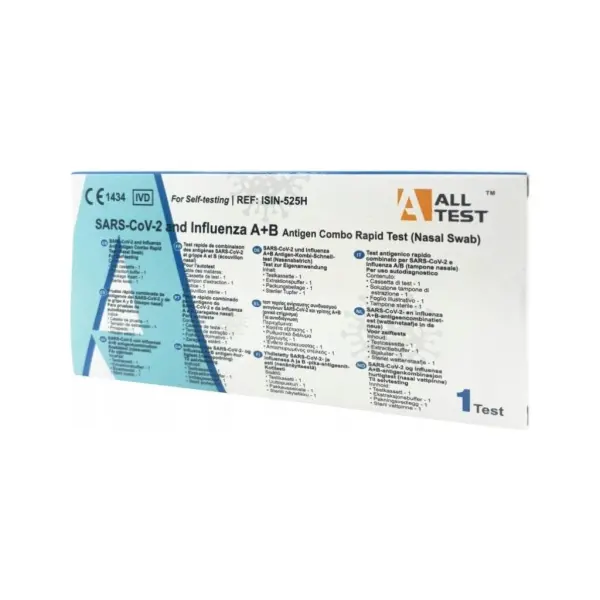 Test GRYPA + COVID-19 INFLUENZA A+B Antygen Combo 1 szt.