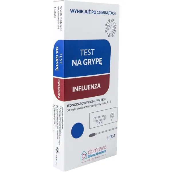 Test na grypę Influenza 1 szt. Data ważności 15.01.2025