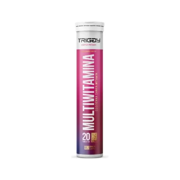 TRIGGY Multiwitamina smak truskawkowy, 20 tabletek musujących