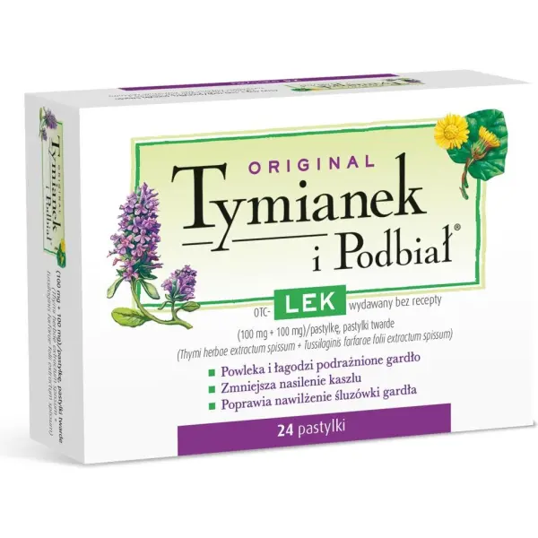 Tymianek i Podbiał Original 24 pastylki do ssania