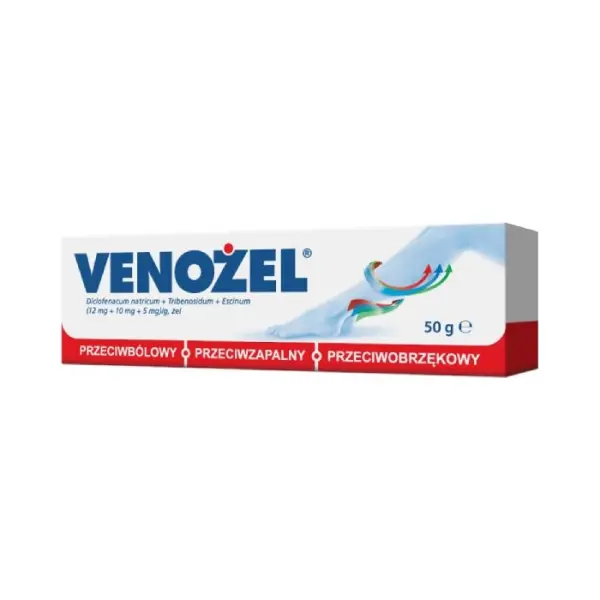 VENOŻEL Żel przeciwbólowy, 50 g