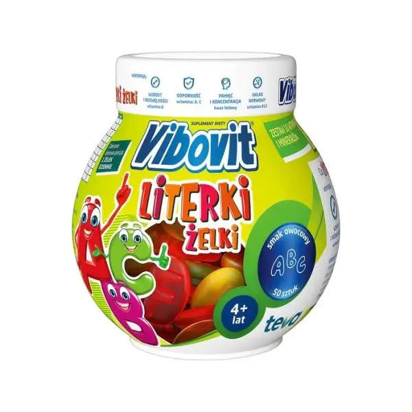 VIBOVIT LITERKI Żelki, 50 sztuk
