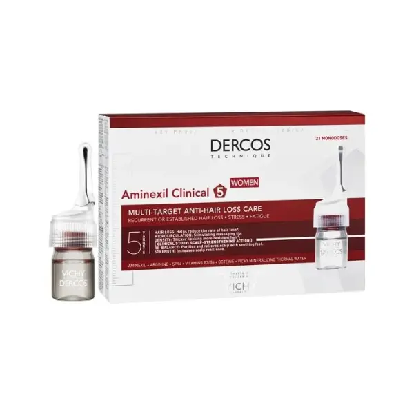 VICHY AMINEXIL CLINICAL kuracja przeciw wypadaniu włosów dla kobiet, 6 ml, 21 ampułek