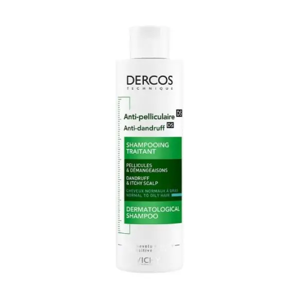 VICHY DERCOS DS Szampon przeciwłupieżowy łupież tłusty, 200 ml