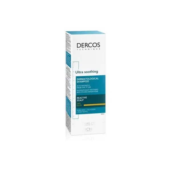 VICHY DERCOS Szampon ultrakojący włosy suche 200 ml