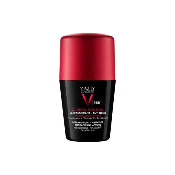 VICHY HOMME Clinical Control 96h dezodorant dla mężczyzn roll-on, 50 ml