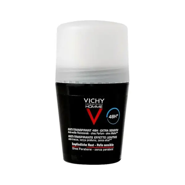 VICHY HOMME dezodorant-antyperspirant 48h, skóra wrażliwa, roll-on, 50 ml