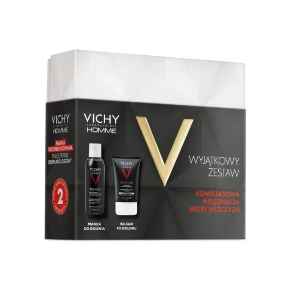 VICHY HOMME ZESTAW balsam, 75 ml + pianka, 200 ml