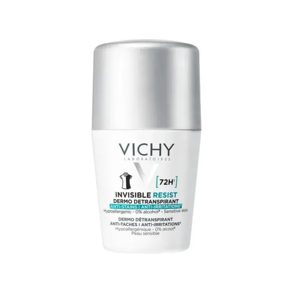 VICHY Invisible Resist 72h antyperspirant roll-on przeciw śladom, 50 ml