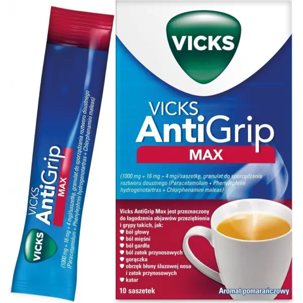 Vicks Antigrip Max 10 saszetek