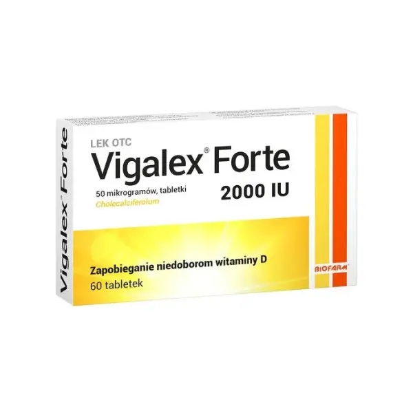 Vigalex Forte witamina D 2000j. 60 tabletek