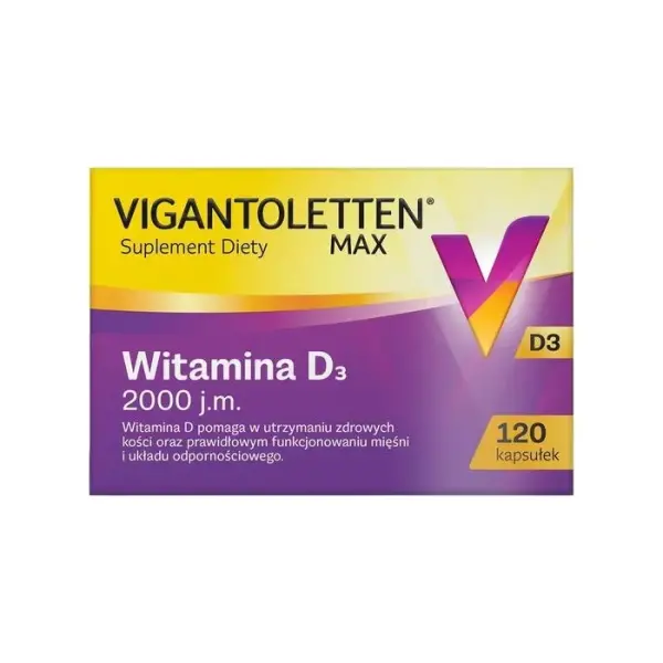 Vigantoletten Max 2000 j.m.120 kapsułek