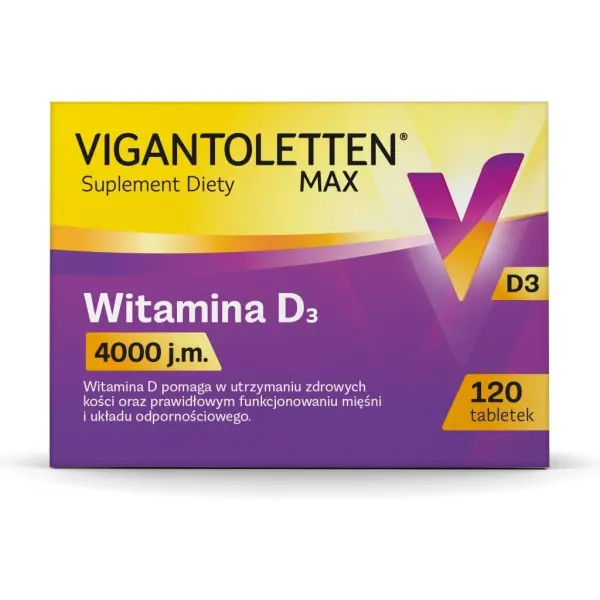 Vigantoletten Max witamina D 4000 j.m. 120 tabletek