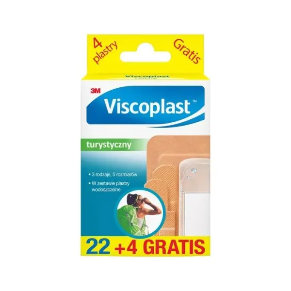 VISCOPLAST Turystyczny plastry zestaw, 26 sztuk