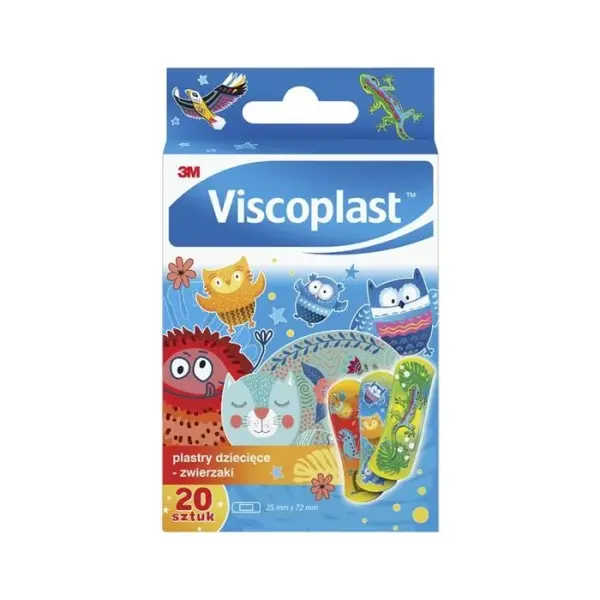 VISCOPLAST Zwierzaki plastry dziecięce, 20 sztuk