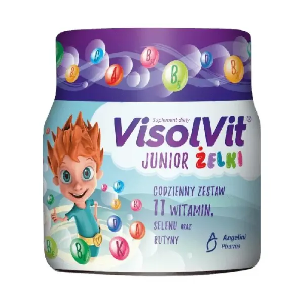 VISOLVIT JUNIOR Żelki, witaminy dla dzieci, 50 sztuk