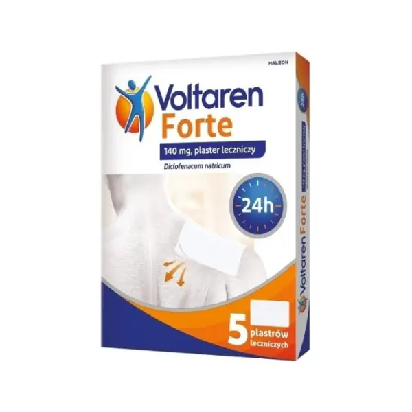 VOLTAREN FORTE 140 mg, 5 plastrów leczniczych