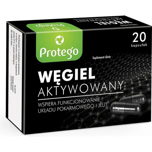 Węgiel Aktywowany Protego 20 kapsułek
