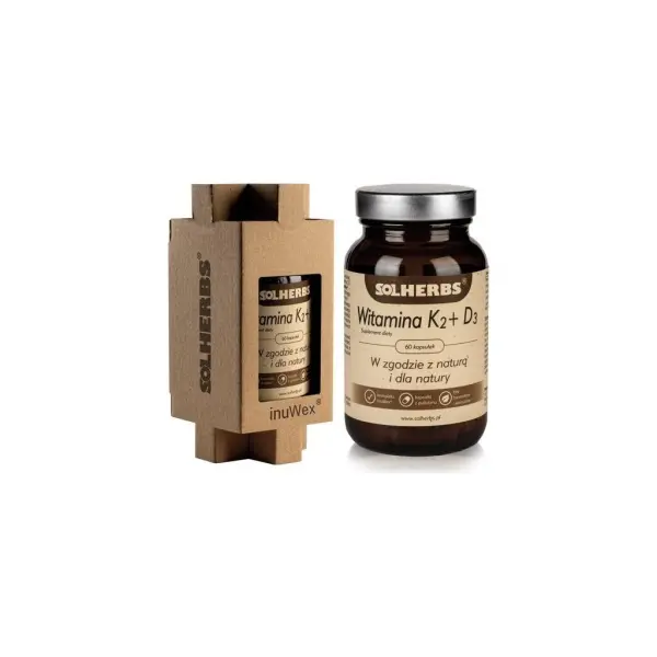 Witamina K2Mk7 SOLHERBS  60 kapsułek
