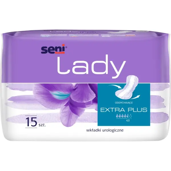 Wkładki urologiczne SENI LADY Extra Plus 15 sztuk