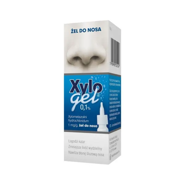 XYLOGEL 0.1% żel do nosa, łagodzi katar, 10 g