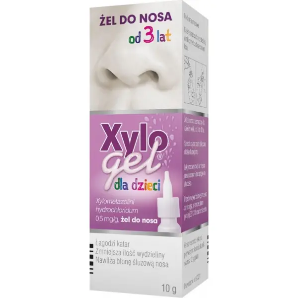 XYLOGEL Dla dzieci żel do nosa, łagodzi katar, 10 g