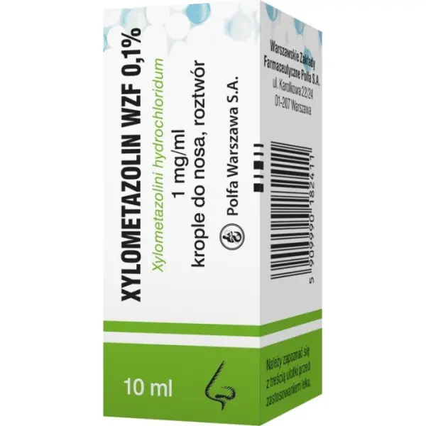 Xylometazolin WZF krople 0.1% 10 ml