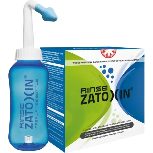 Zatoxin Rinse zestaw do płukania nosa i zatok 12 saszetek + butelka