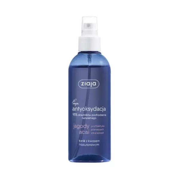 ZIAJA Jagody Acai tonik-spray z kwasem hialuronowym, 200ml