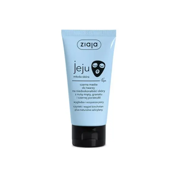 ZIAJA Jeju Młoda skóra maska do twarzy czarna, 50ml