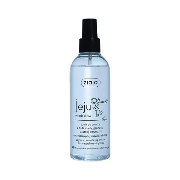 ZIAJA Jeju Młoda skóra tonik do twarzy z nutą mięty i granatu, 200ml