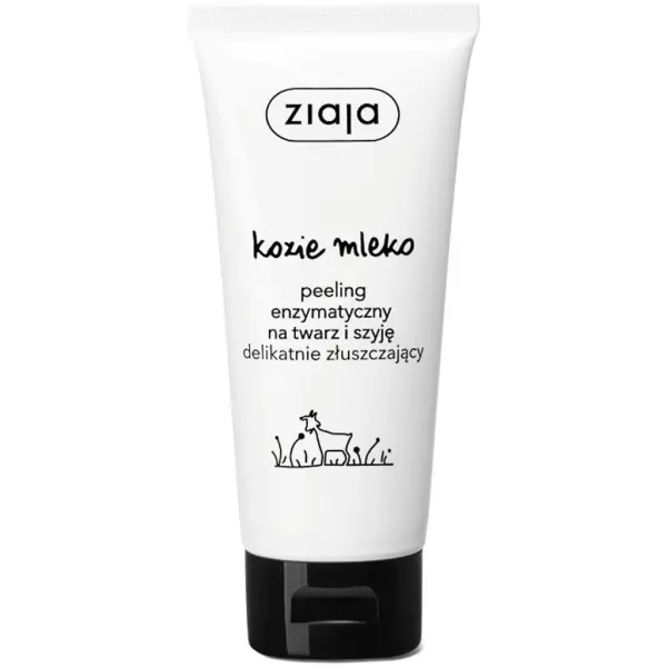 ZIAJA KOZIE MLEKO Peeling enzymatyczny na twarz i szyję delikatnie złuszczający 75 ml