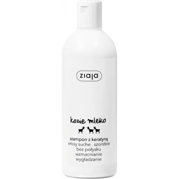 ZIAJA KOZIE MLEKO Szampon wzmacniający z keratyną 400 ml