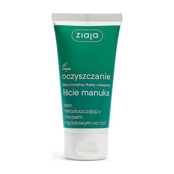 ZIAJA Manuka krem mikrozłuszczający z kwasem migdałowym na noc 50 ml