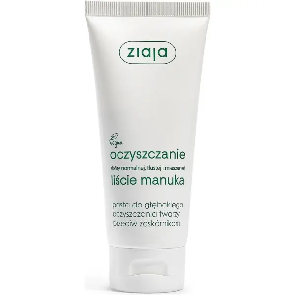 ZIAJA Manuka pasta do głębokiego oczyszczania twarzy przeciw zaskórnikom 75 ml