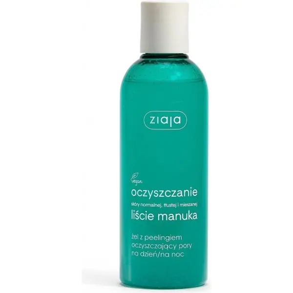 ZIAJA Manuka żel z peelingiem oczyszczający pory na dzień/na noc 200 ml