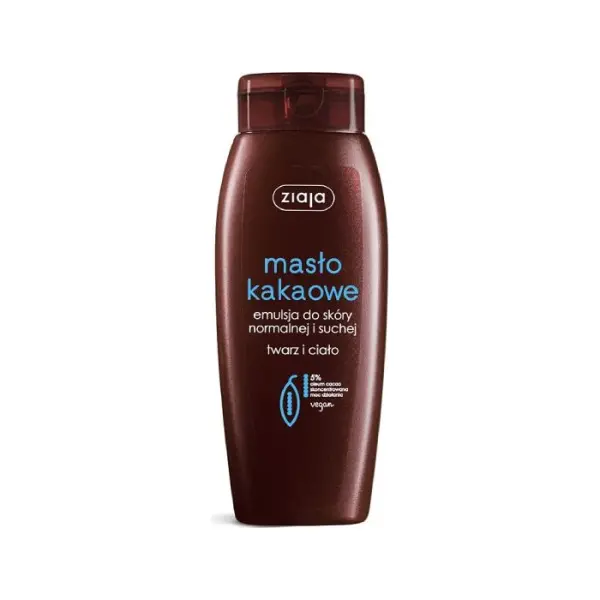 ZIAJA Masło Kakaowe emulsja do twarzy i ciała skóra normalna, 200ml