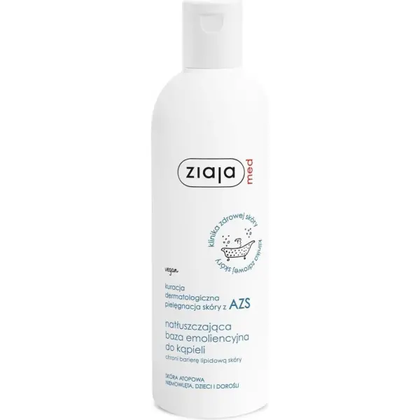 ZIAJA MED AZS Natłuszczająca baza emoliencyjna do kąpieli, 270 ml