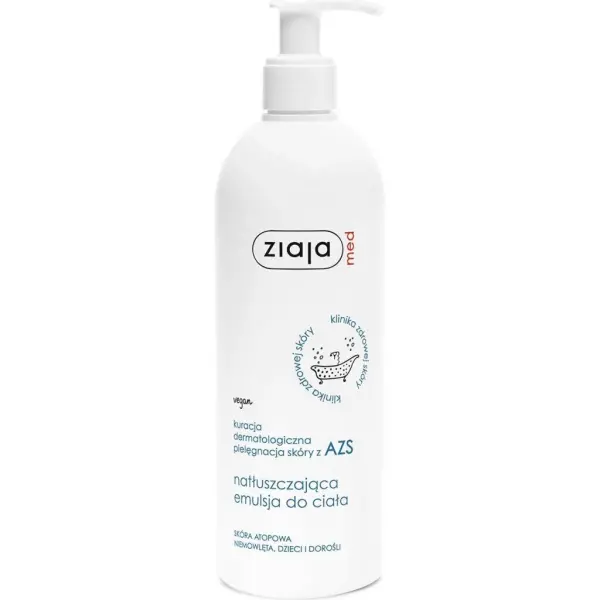 ZIAJA MED AZS Natłuszczająca emulsja do ciała, 400 ml