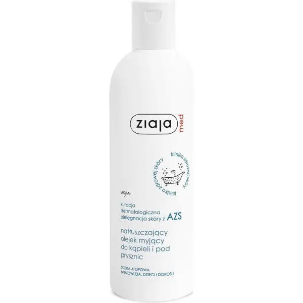 ZIAJA MED AZS Olejek myjący do kąpieli i pod prysznic, 270 ml