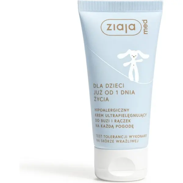ZIAJA MED Dla Dzieci Krem ultrapielęgnujący do buzi i rączek na każdą pogodę 50 ml