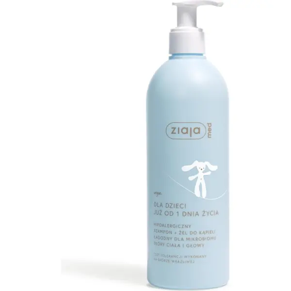 ZIAJA MED Dla Dzieci Szampon + Żel do kąpieli 400 ml