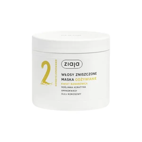 ZIAJA ODŻYWIANIE Kwiat Bananowca Maska włosów, 350ml