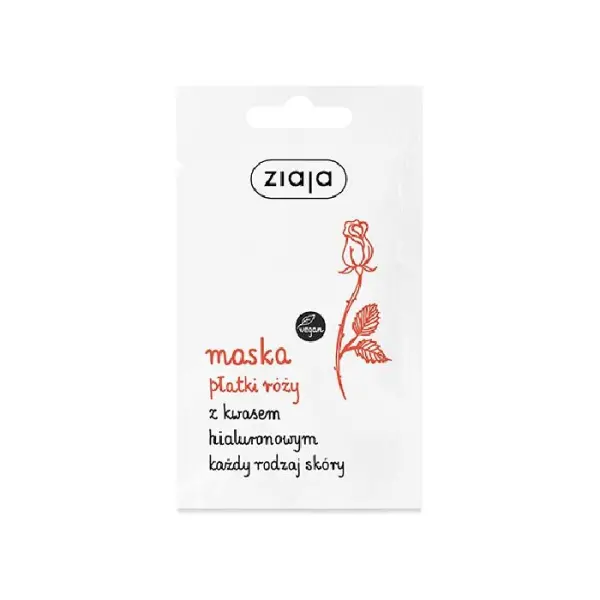 ZIAJA Płatki Róży Maska, 7ml